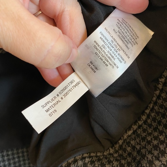 LAUREN RALPH LAUREN Houndstooth Dress Jacket Blazer NWOT - Picture 11 of 11